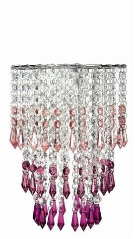   Ashley brand new Sinead Cerise glass drop shade boxed. R.R.P 110 euros