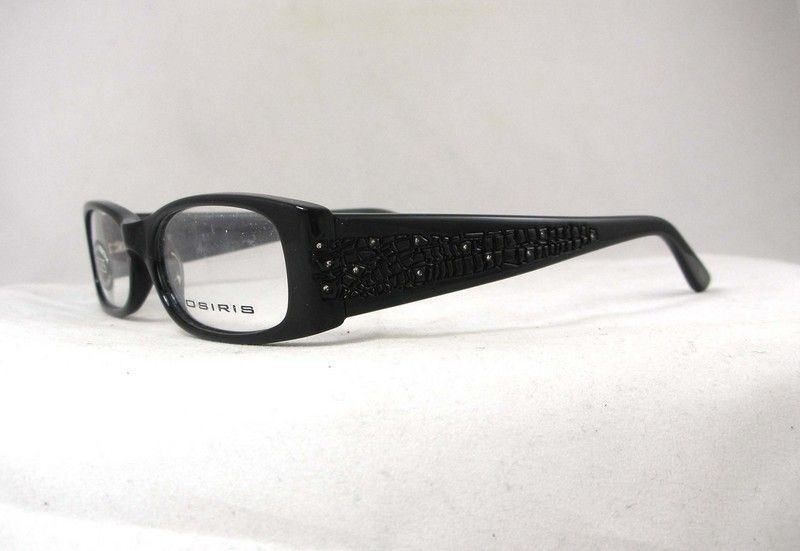 NEW OSIRIS GLASSES FRAMES SPECTACLES Mod 582 BLACK ACETATE FUNKY MADE 