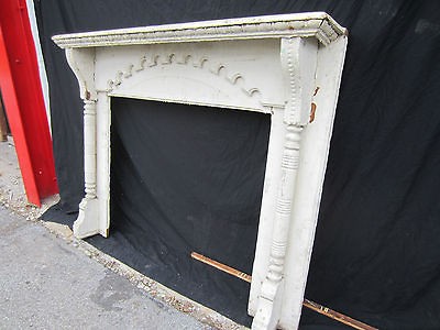 ANTIQUE OAK FIREPLACE MANTEL ~ COLUMNS ~ CORBELS ~ ARCHITECTURAL 