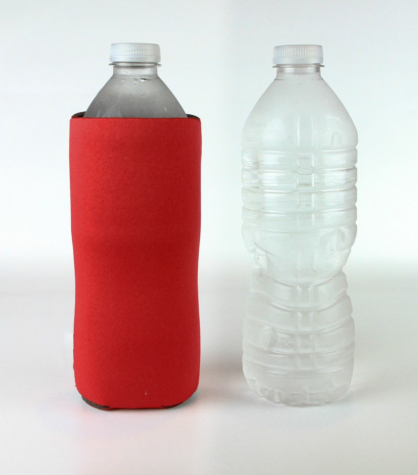 Water Bottle Koozie blank fits 20 oz water and 16 oz soft drink 