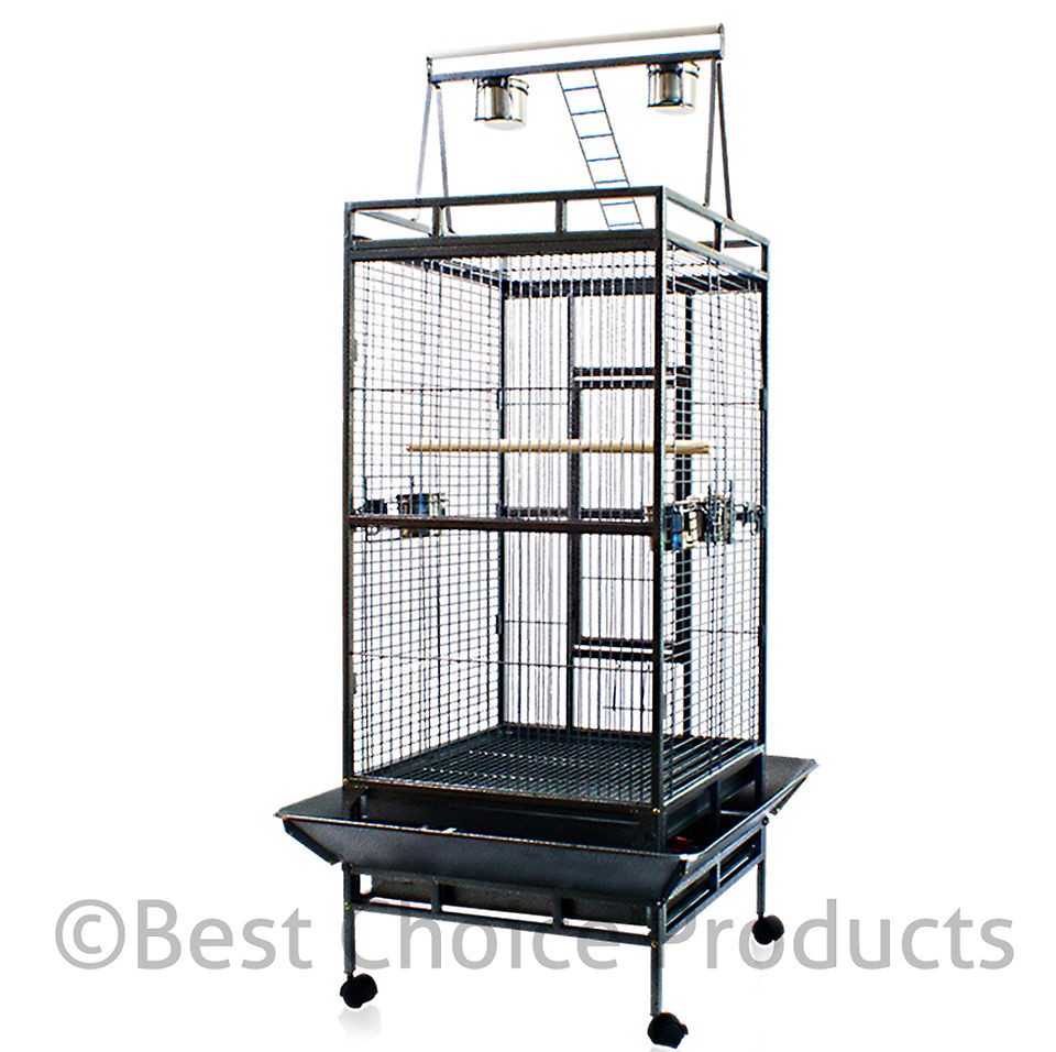 Bird Cage Large Play Top Bird Parrot Finch Cage Macaw Cockatoo Pet 