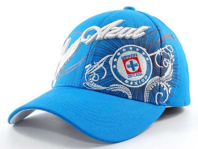 FIFA WORLD CUP SWEEPER FLEX FIT MLS SOCCER HAT  MEXICO CRUZ AZUL   SM 