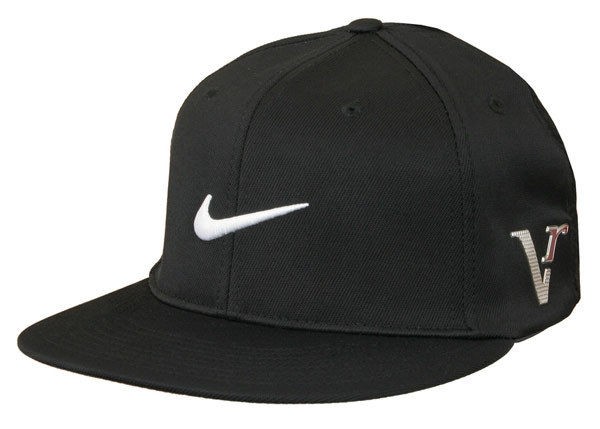 NIKE GOLF TOUR FLAT BILL HAT CAP BLACK NWT