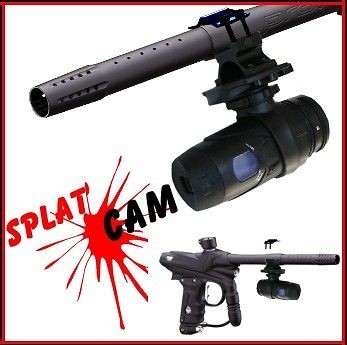 PAINTBALL GUN BARREL AND HELMET MOUNTED HELMET CAMERA SPLAT CAM V 2 