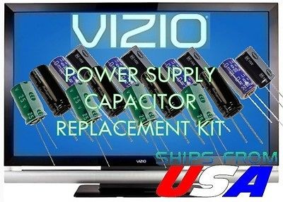 VIZIO VP322 LCD TV CAPACITORS REPAIR KIT PSPU J707A EAY42539401 U FIX 