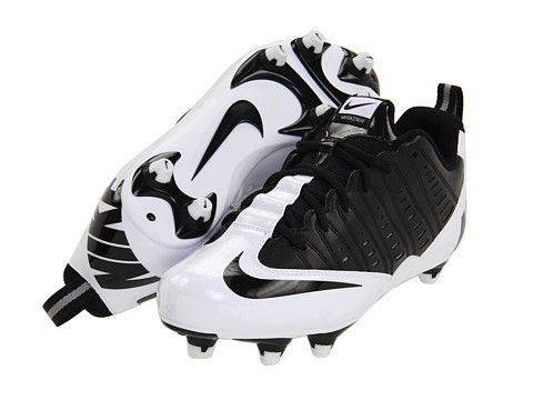   nike vapor strike D low detachable football/lacro​sse cleats blk/wht