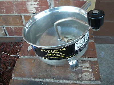 Vintage Foley Food Mill Strainer Canning Press Sieve Applesauce