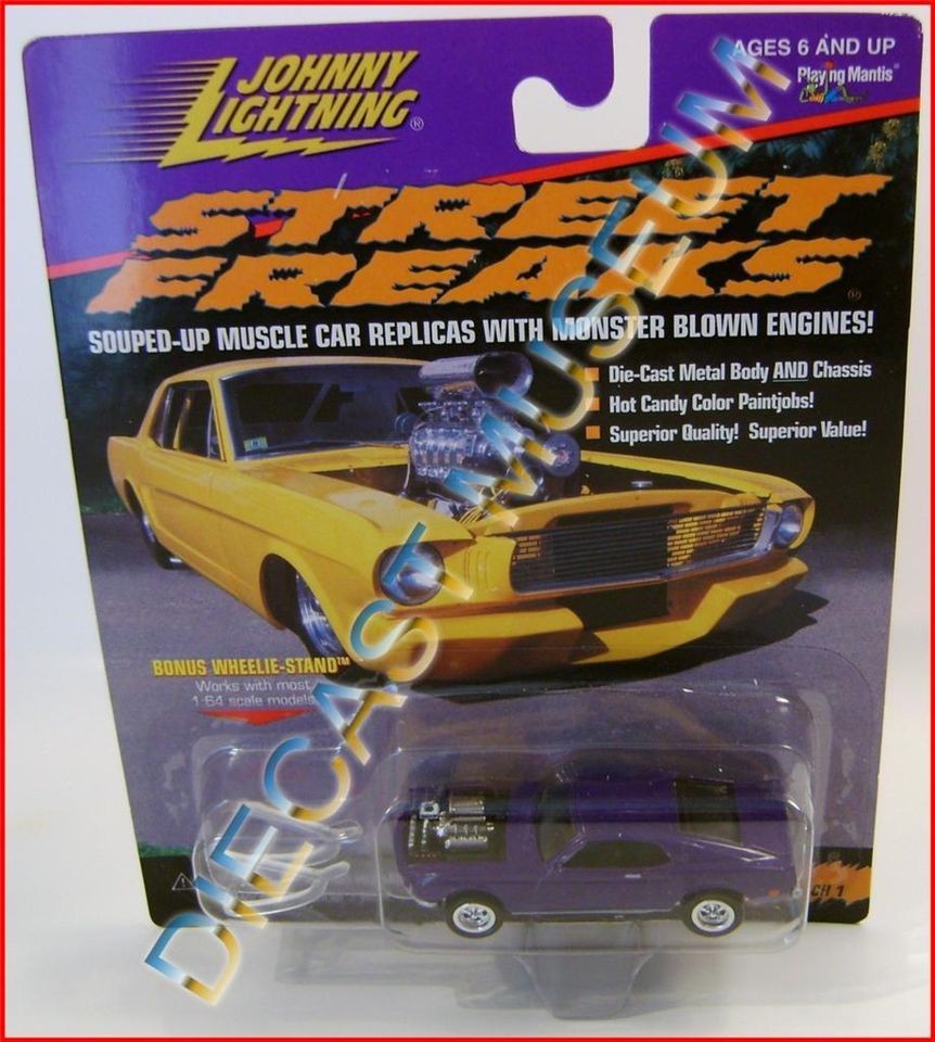   69 FORD MUSTANG MACH 1 PURPLE STREET FREAKS JL JOHNNY DIECAST RARE