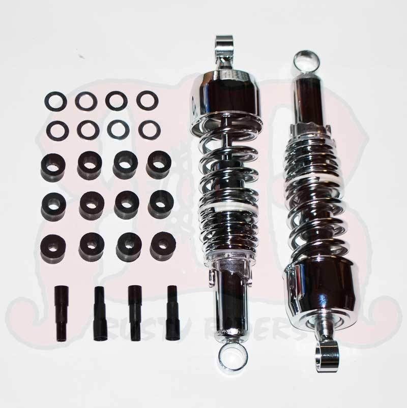 Chrome Motorcycle Shocks Fit Yamaha XS750 XJ650 XJ750