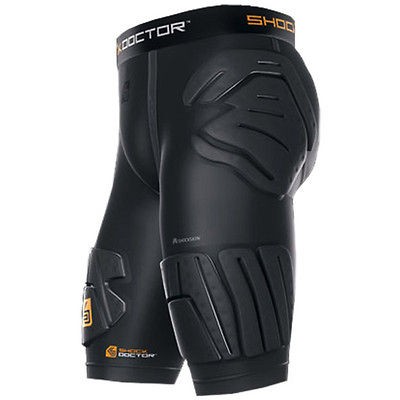 New Shock Doctor SHOCKSKIN Sr Football Extended Thigh 5 Pad Padded 