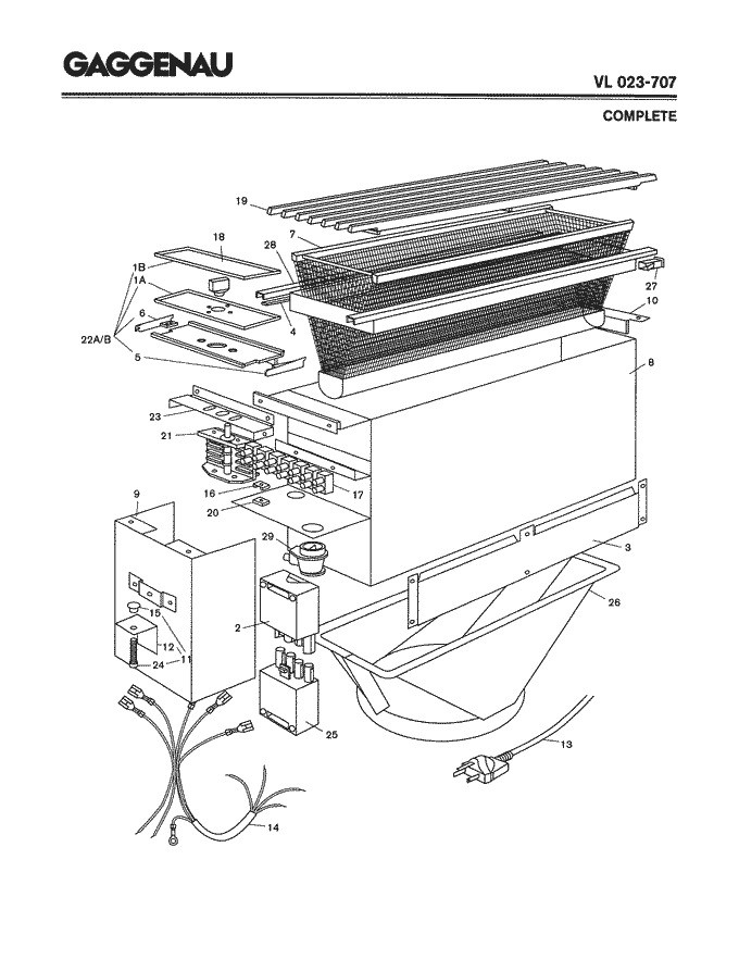 Gaggenau VL023707 Blower for 100 series varios