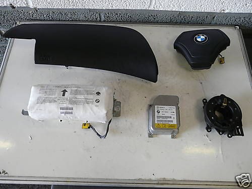 2000 BMW 320 E46 COUPE AIRBAG KIT DRIVER PASSENGER MODULE DASH 