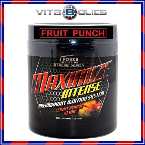   INTENSE 338 GR 45 SERV PRE WORKOUT ENERGY FRUIT PUNCH SLAM