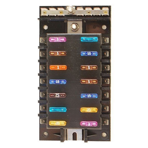 STANDARD 14 POSITION 6 3/8 X 3 3/8 in BOAT FUSE BLOCK 1024758