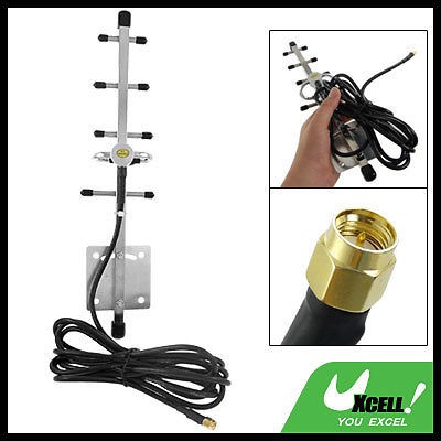 dBi 2.4GHz SMA Male Yagi Antenna for CCTV Transceiver