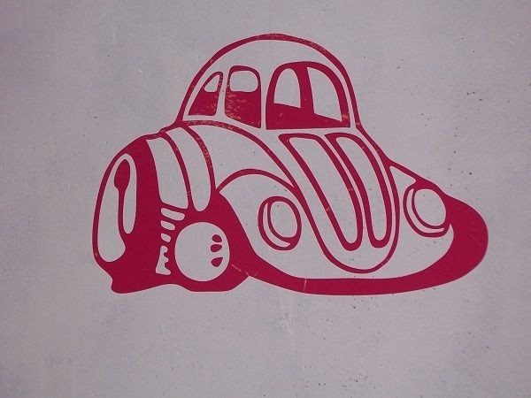 VW Bug #1 Wall   Garage Door   Trailer Decal Graphic Sign volkswagen 