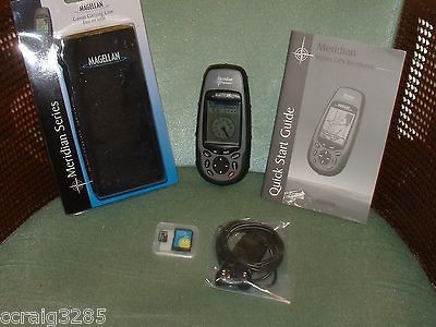 Magellan Meridian Platinum GPS Receiver w/accessories World Ship Fast