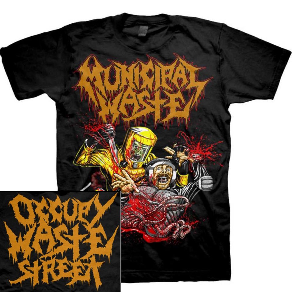 MUNICIPAL WASTE Occupy Waste Street Official SHIRT M L XL Thrash Metal 