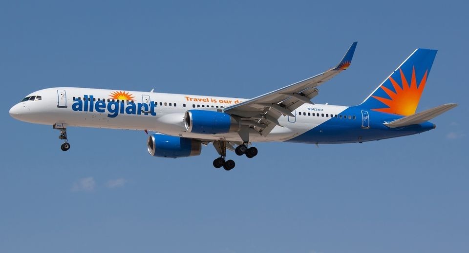 757 200 Allegiant Air Boeing Airplane Wood Model 