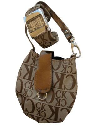 Ladies WATCH &MATCHING CELL PHONE BAG Designer Inspired