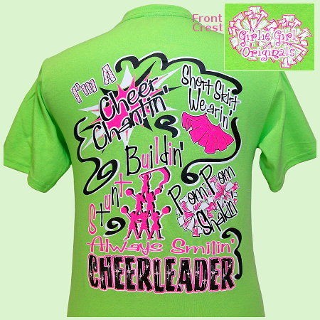Girlie Girl T Shirts Cheerleader