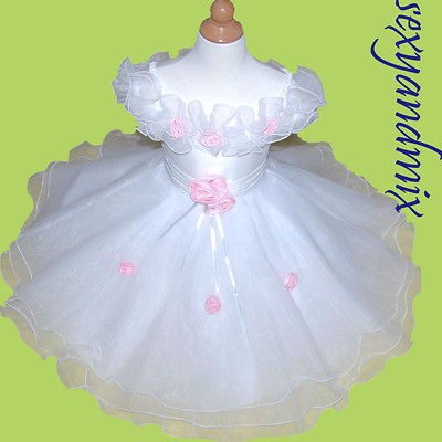 FD07 Pageant Gift Christening Flower girls dress 9 18 months