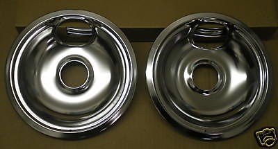 CP4 Range Stove Chrome Drip Pans Bowls PAK 12 of 8