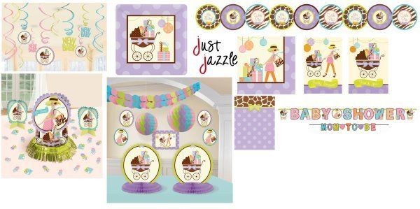 Modern Mommy Oh Baby Shower Party Giraffe Supplies U Pick Plates 