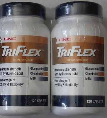 GNC Triflex bottles of 120 Caplets = 240 Tablets