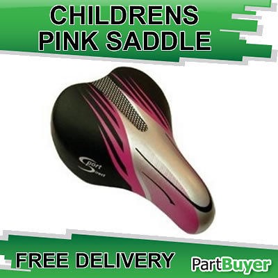 Sport Direct Childrens Saddle Pink Bike Bicycle Cycle