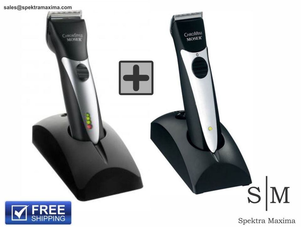   ChromStyle 1871 + MOSER Chromini 1591 Profesional Trimmer Clipper