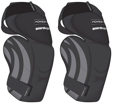 New Powertek V5.0 Barikad ice hockey goalie knee pad Sr sz thigh 