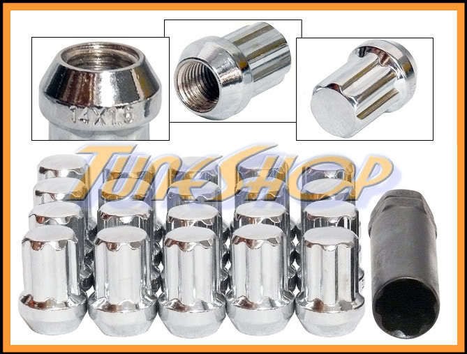 20 DUPLEX 7 SPLINE WHEEL LOCK LUG NUTS KEY 14X1.5 M14 1.5 ACORN CLOSE 