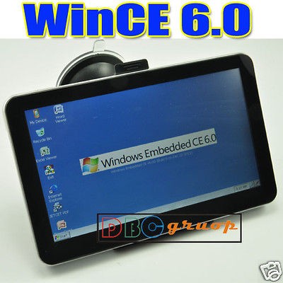 HD Car GPS Navigation Built in 4GB 128RAM POI WinCE 6.0 Free Map 