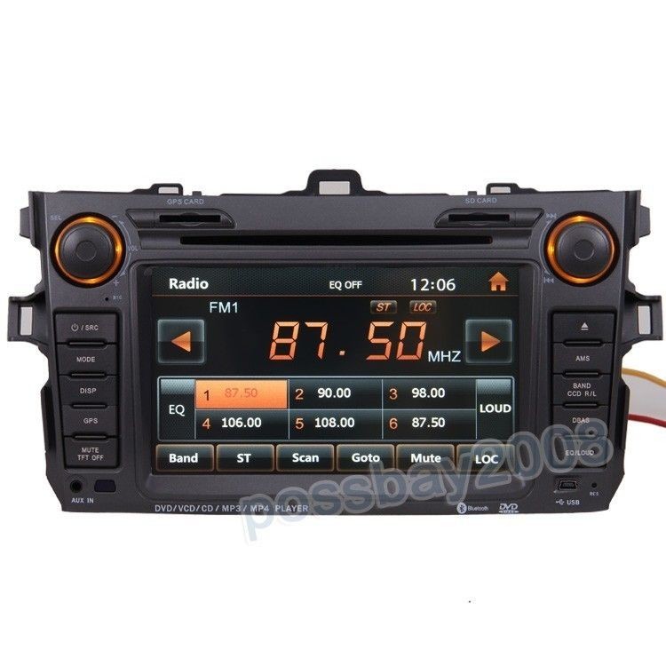 Car GPS Navigation Radio HD Touch Screen TV DVD Player for 07 11 