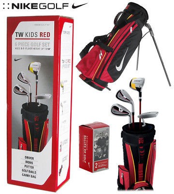 Nike Tiger Woods KIDS JUNIORS RH 6 PIECE GOLF SET NEW