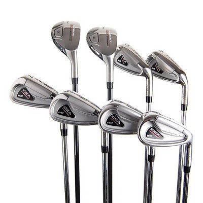 New Adams A2 Iron Set 5 PW w/ Nickent 3DX Hybrids #3 #4 R Flex