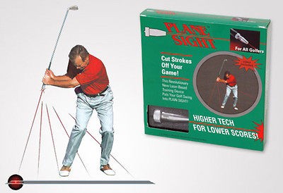 Plane Sight Laser Golf Club Training Aid Swing Trainer Device Video 