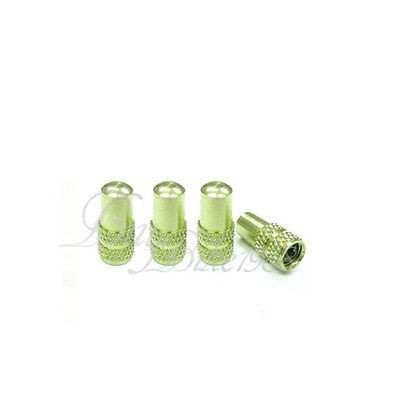 4G APPLE GREEN COLOR Aluminum Presta Valve Cap Anodized Machined 