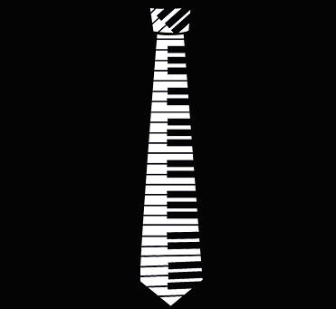 913 PIANO KEY NECK TIE funny grand gag gift pary retro drinking new 