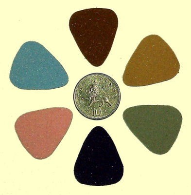 NEW Ukulele Desiner Style of 6 Soft Picks Plectrums