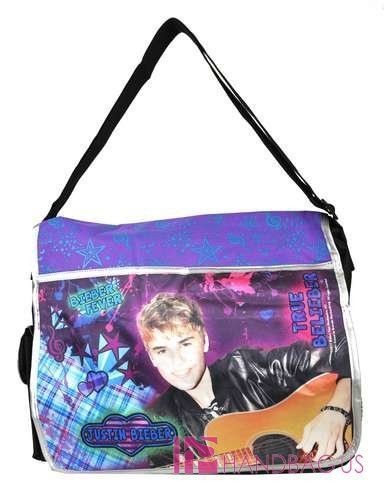 JUSTIN BIEBE Fever Guitar Music Messenger Bag   JB Bieber Fever Girls 