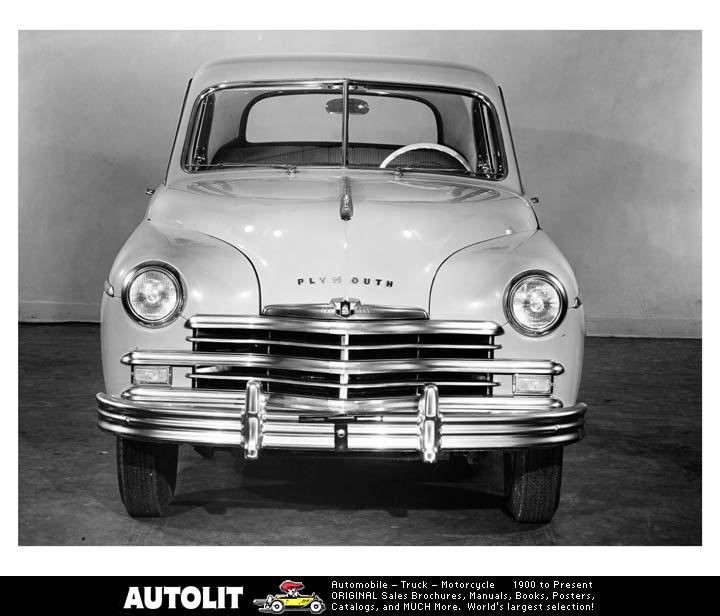 1949 Plymouth Special Deluxe 4 Door Sedan Factory Photo