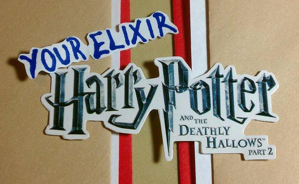   AND THE DEATHLY HALLOWS PART 2 GUITAR CASE AMP BOARD RARE STICKER