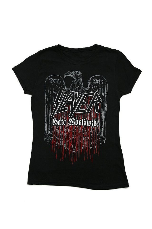 Slayer Hate Worldwide Girls T Shirt