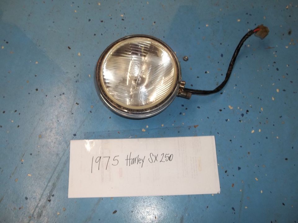   75 AERMACCHI HARLEY DAVIDSON SX 250 HEAD LIGHT ASSEMBLY AMF OEM