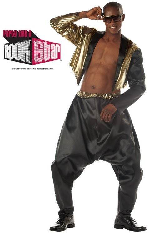 Mens 80s 90s Old School Rapper Adult Halloween Costume