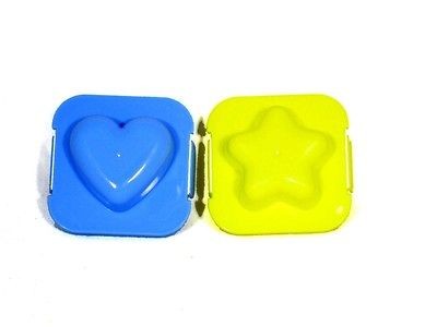 Boiled Egg Mold Egg Shaper Decoben Lunch Box Set of 2 ( Heart & Star )