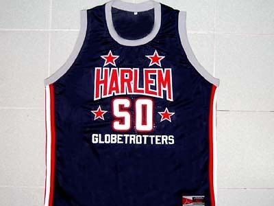 HARLEM GLOBETROTTERS JERSEY NAVY BLUE   CUSTOM NAME & NUMBER