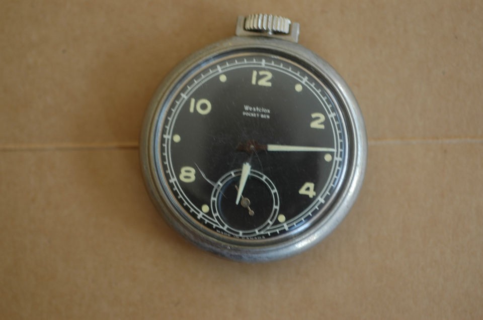 VINTAGE POCKET WATCH WESTCLOX POCKET BEN /MADE IN CANADA 1950S ERA